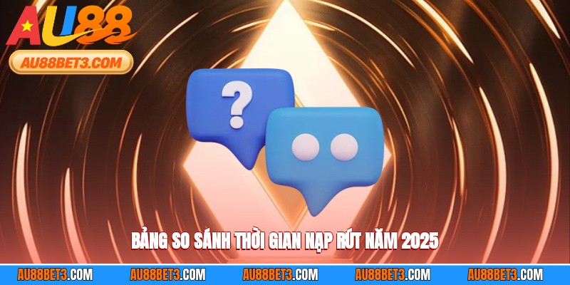 Bảng so sánh thời gian nạp rút năm 2025